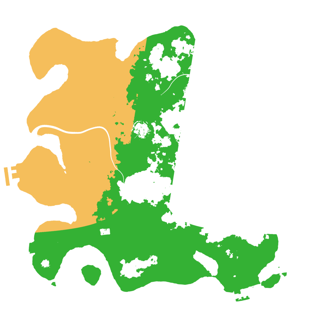 Biome Rust Map: Procedural Map, Size: 3500, Seed: 3804086
