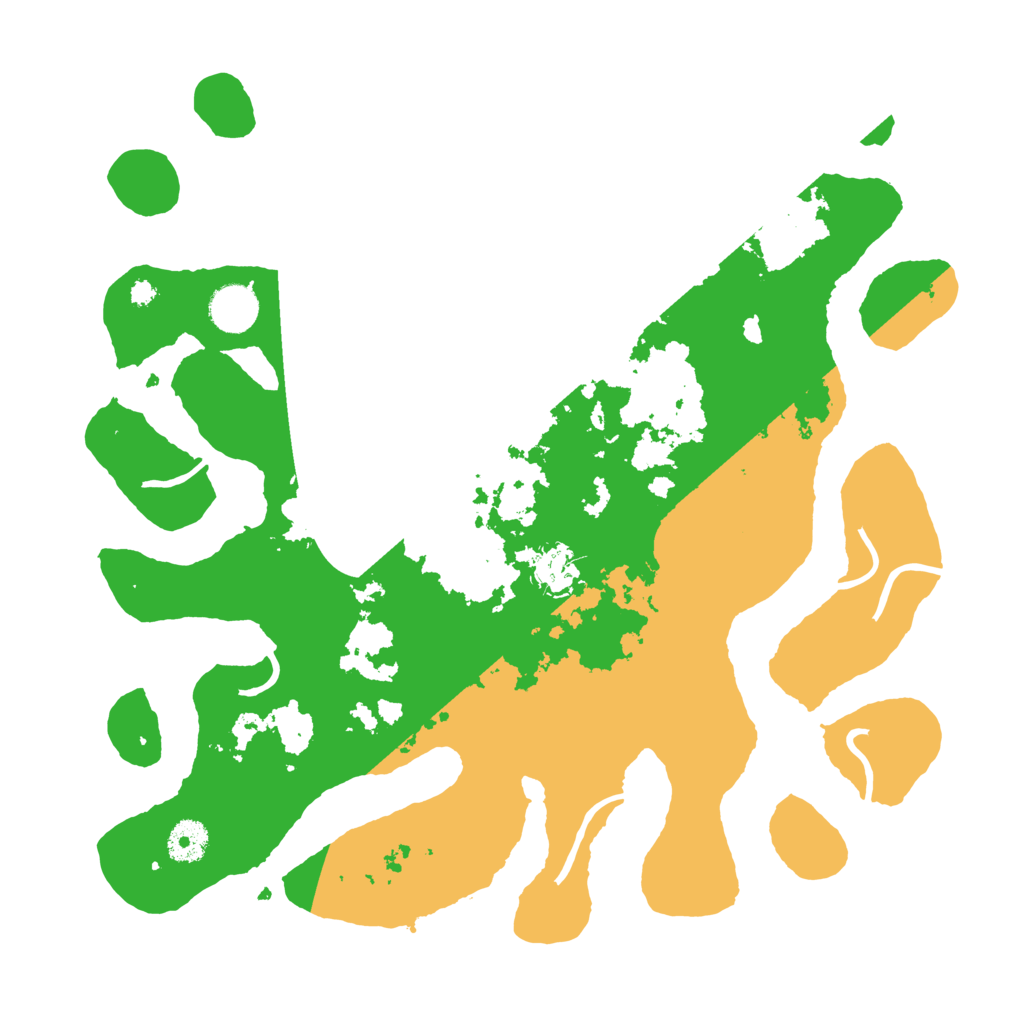 Biome Rust Map: Procedural Map, Size: 3700, Seed: 1984855