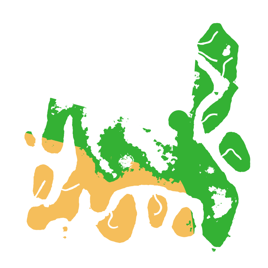 Biome Rust Map: Procedural Map, Size: 3500, Seed: 162911