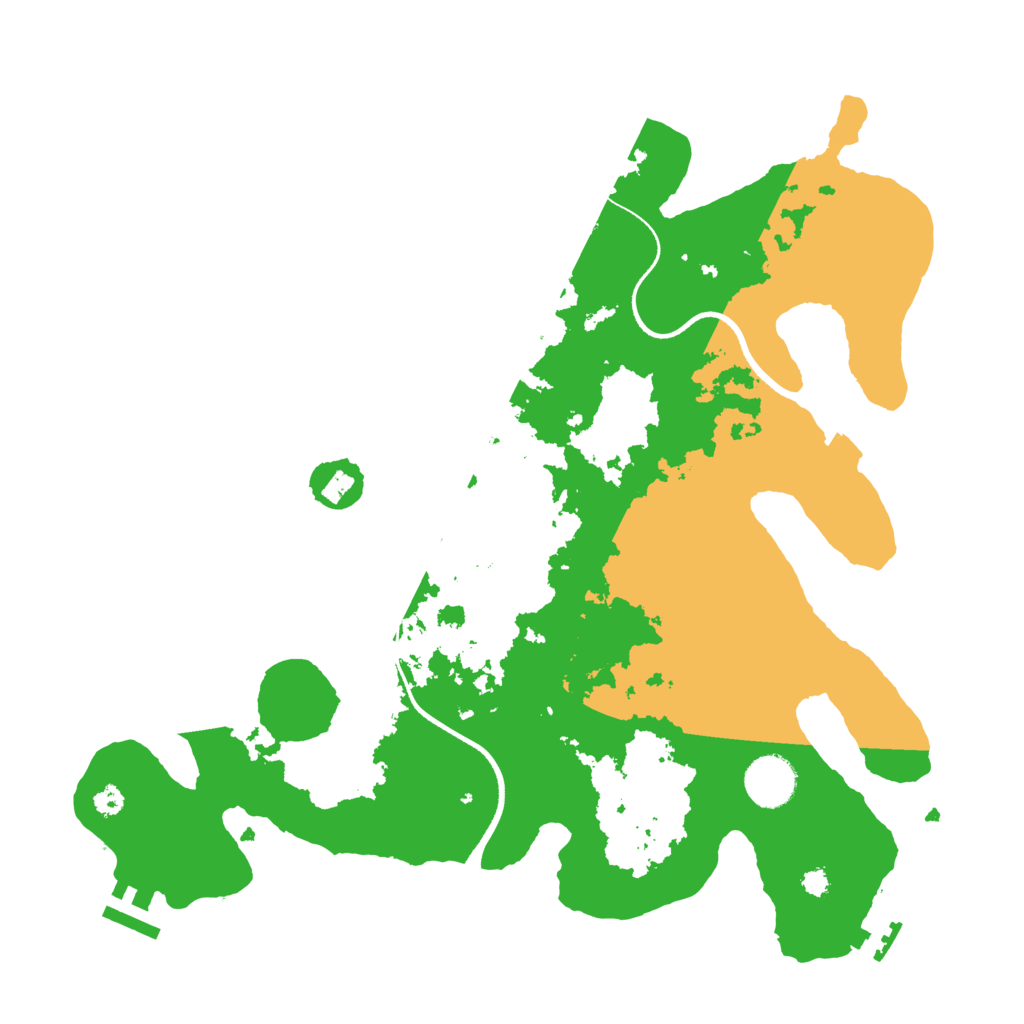Biome Rust Map: Procedural Map, Size: 3500, Seed: 45388