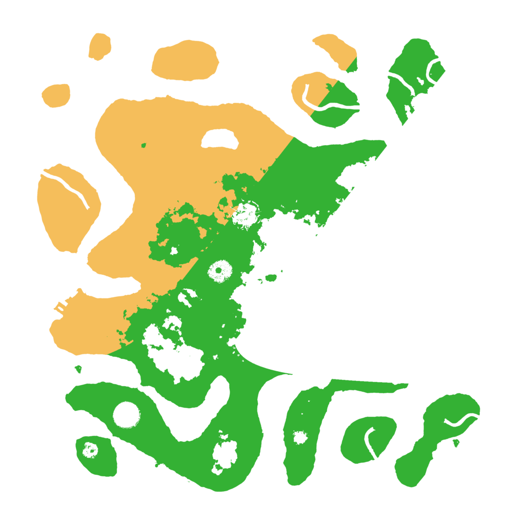 Biome Rust Map: Procedural Map, Size: 3500, Seed: 1264702