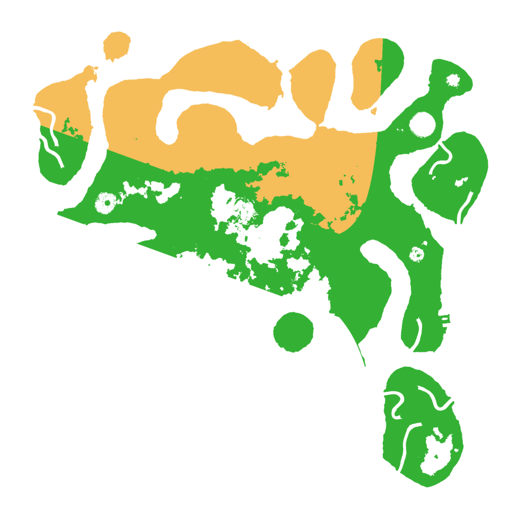 Biome Rust Map: Procedural Map, Size: 3700, Seed: 5581133