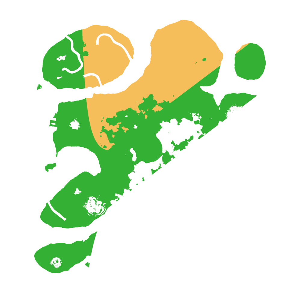 Biome Rust Map: Procedural Map, Size: 3000, Seed: 393526497