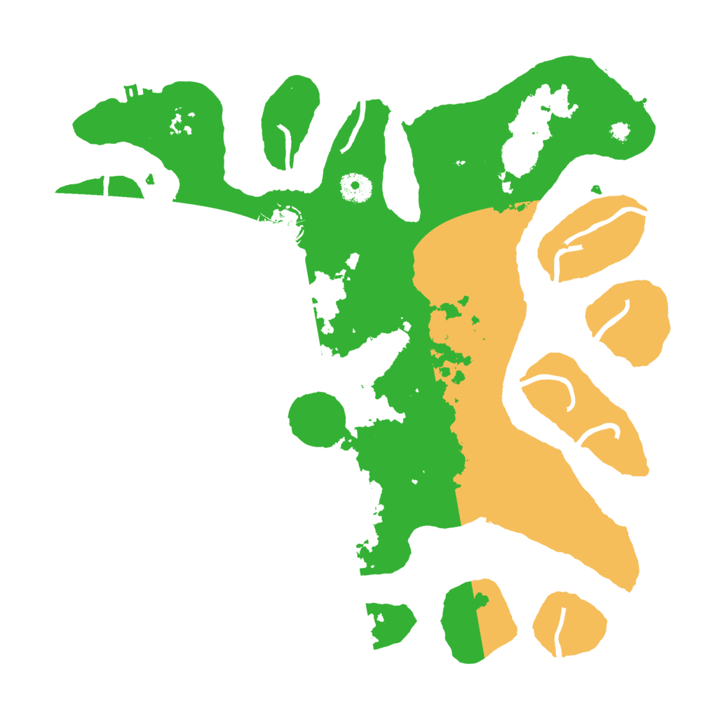 Biome Rust Map: Procedural Map, Size: 3500, Seed: 2070672