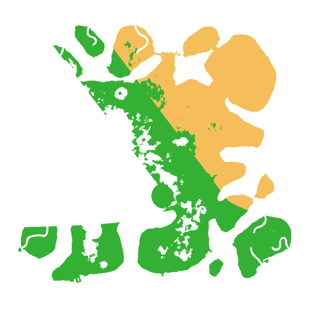 Biome Rust Map: Procedural Map, Size: 3700, Seed: 4086987