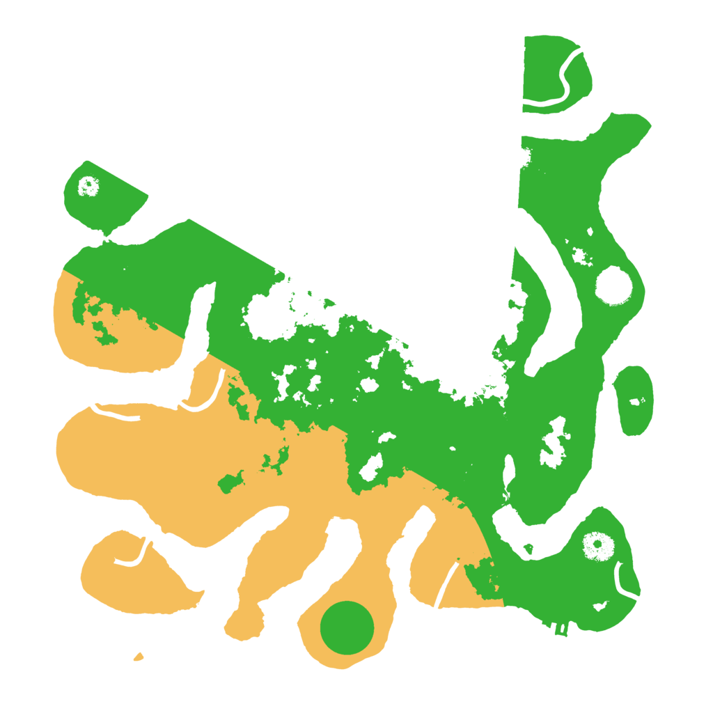 Biome Rust Map: Procedural Map, Size: 3500, Seed: 1154409