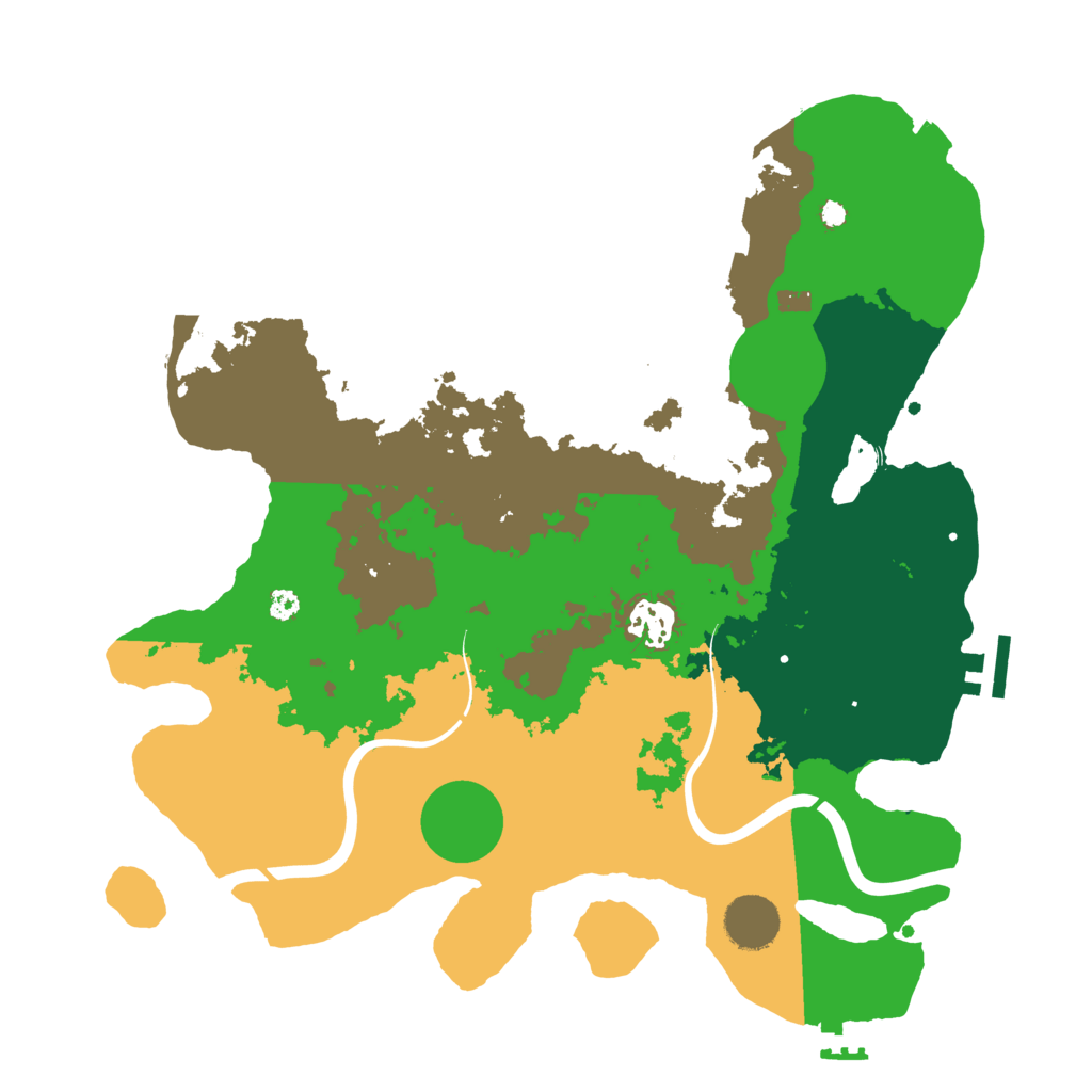 Biome Rust Map: Procedural Map, Size: 3500, Seed: 1554304