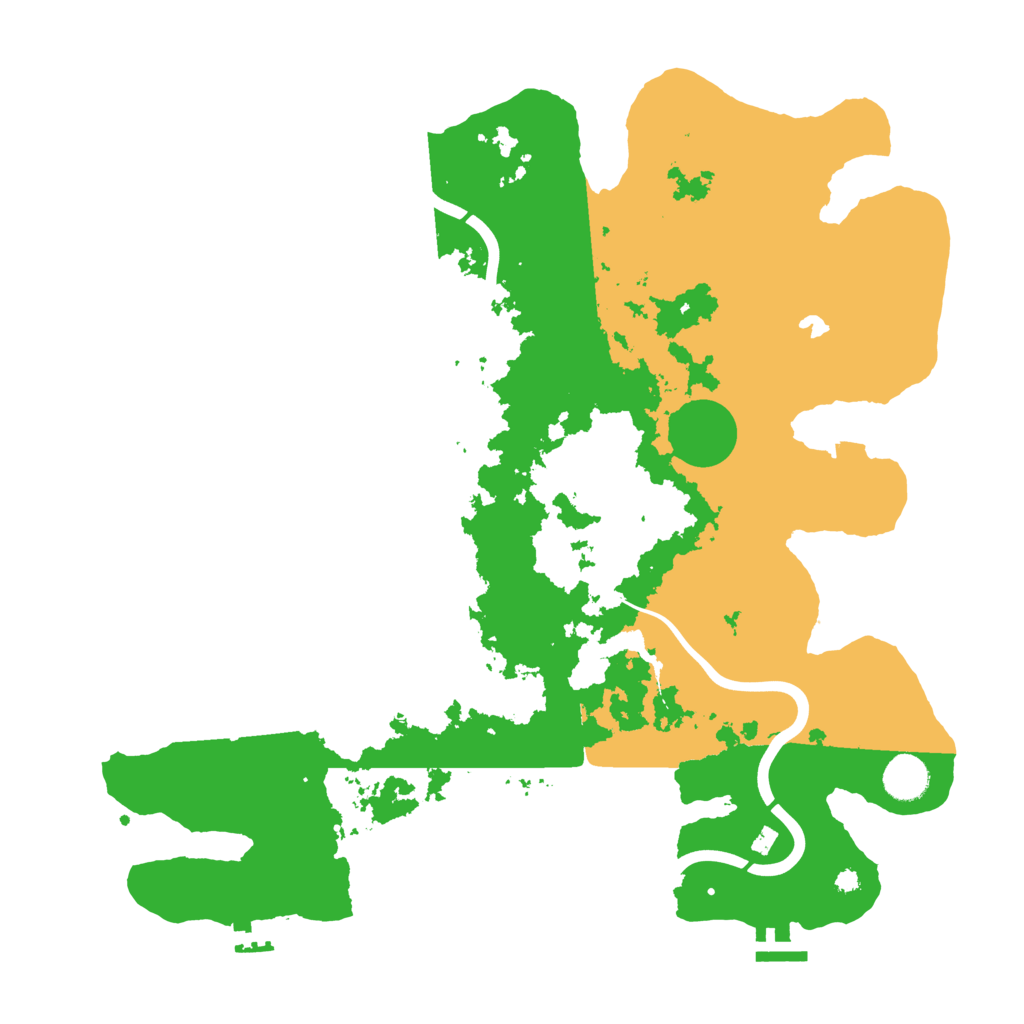 Biome Rust Map: Procedural Map, Size: 4000, Seed: 3342405