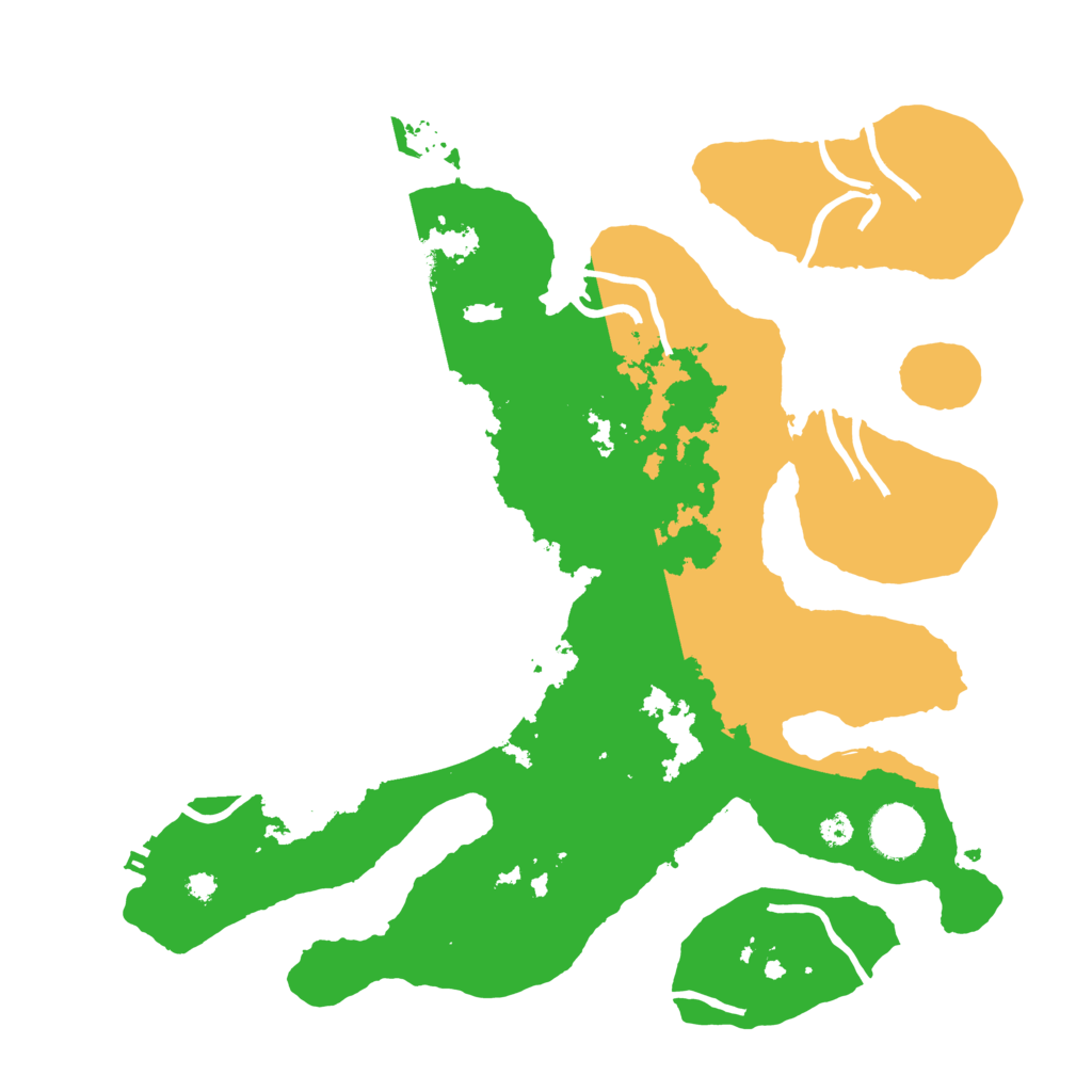 Biome Rust Map: Procedural Map, Size: 3500, Seed: 3395570