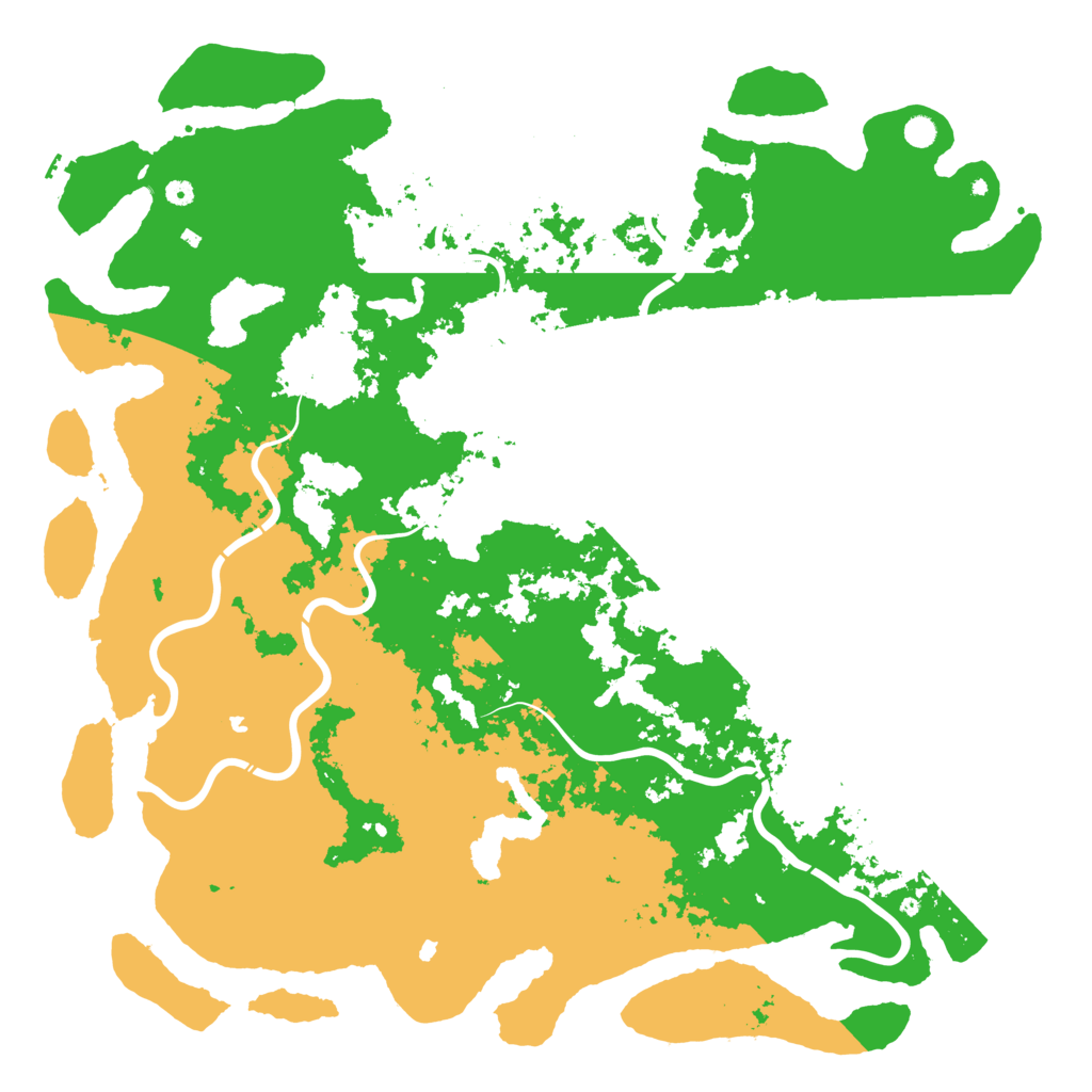 Biome Rust Map: Procedural Map, Size: 6000, Seed: 76561098