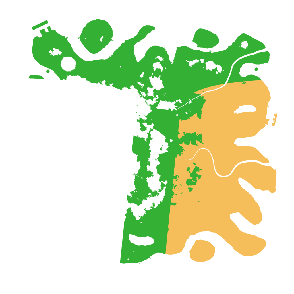 Biome Rust Map: Procedural Map, Size: 3500, Seed: 3711579