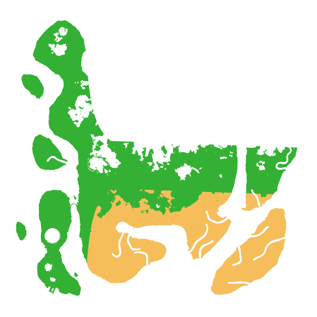 Biome Rust Map: Procedural Map, Size: 3700, Seed: 6258476