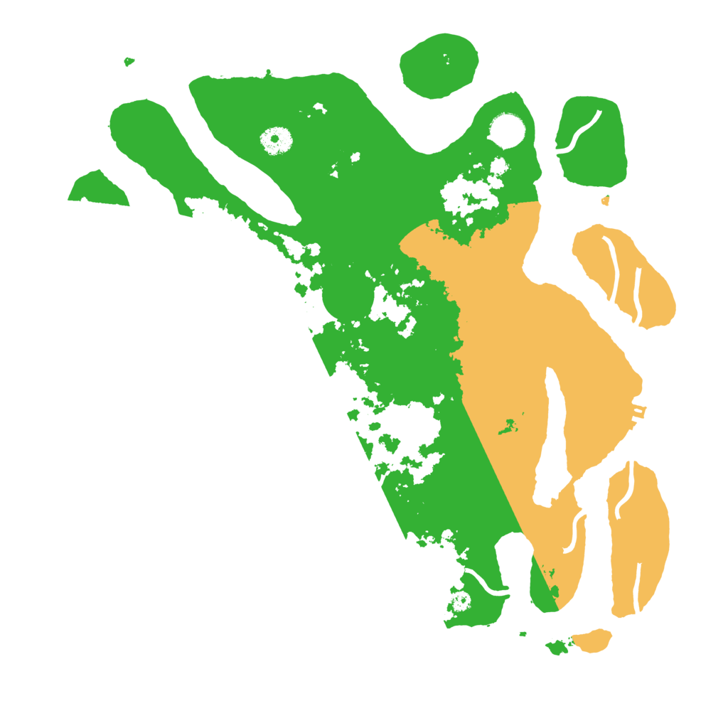 Biome Rust Map: Procedural Map, Size: 3700, Seed: 500297