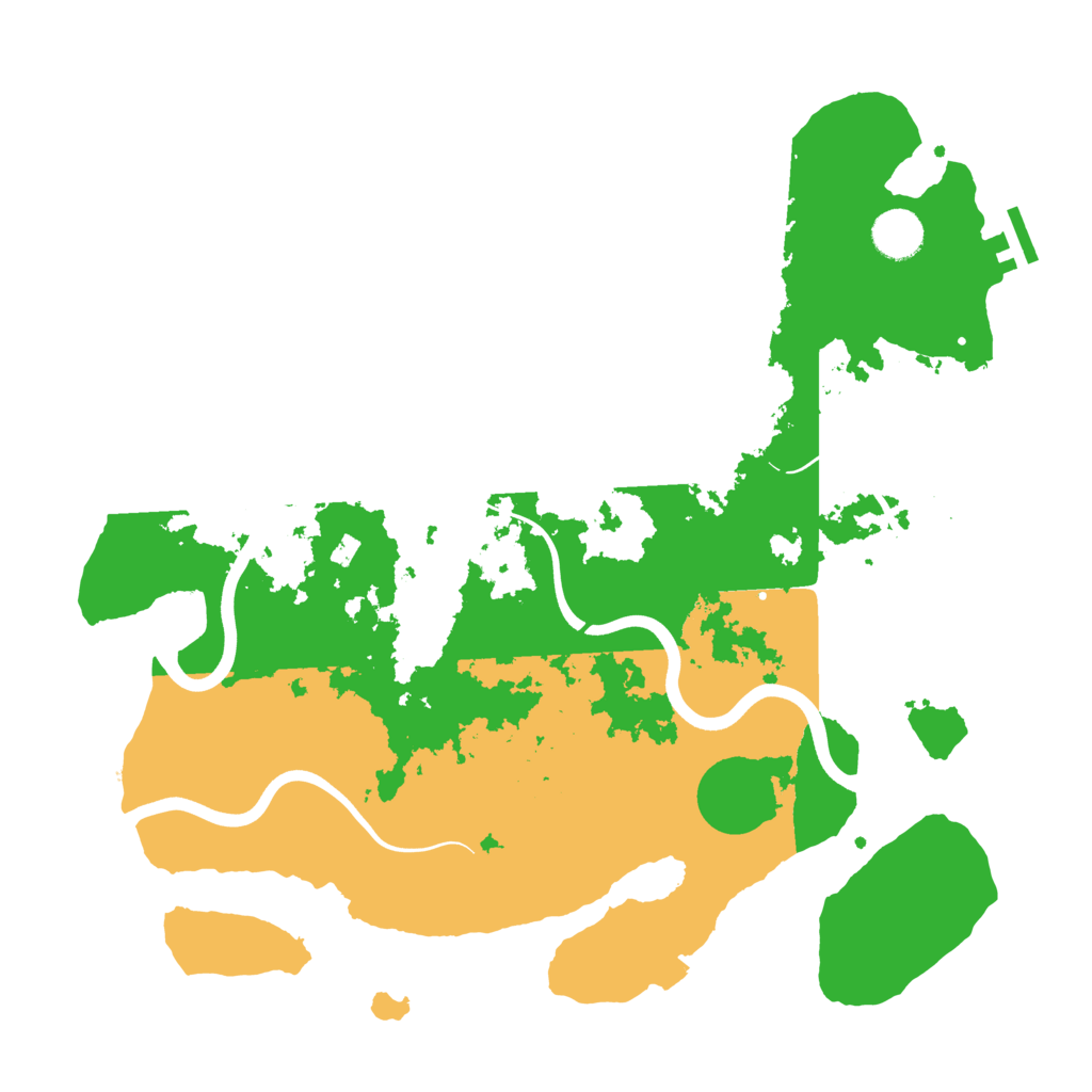 Biome Rust Map: Procedural Map, Size: 3800, Seed: 2347261