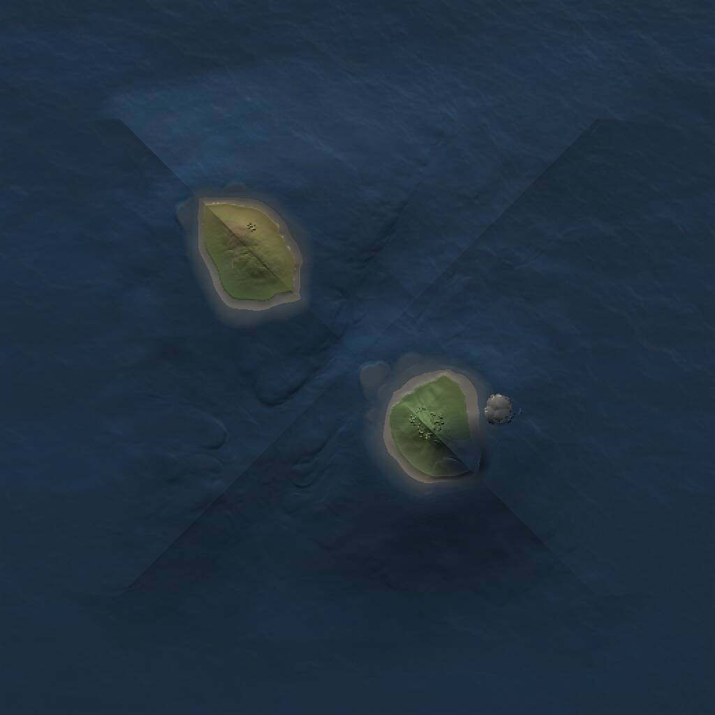 Rust Map: Procedural Map, Size: 1000, Seed: 444, 1 Monuments