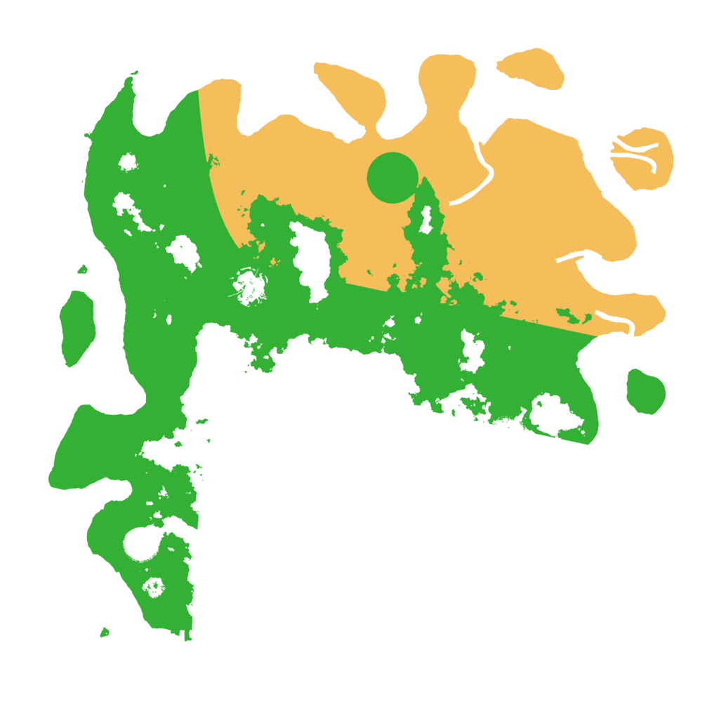 Biome Rust Map: Procedural Map, Size: 3700, Seed: 5295128