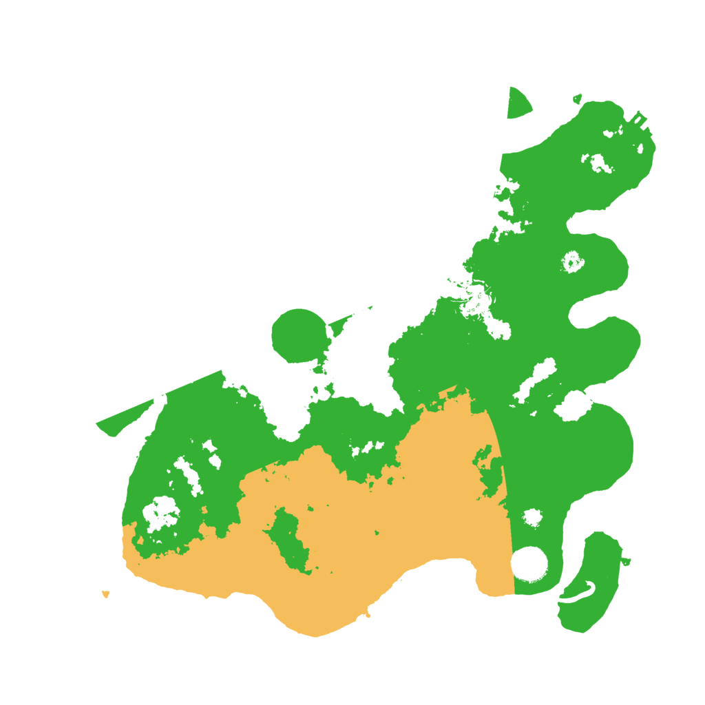 Biome Rust Map: Procedural Map, Size: 3500, Seed: 762195