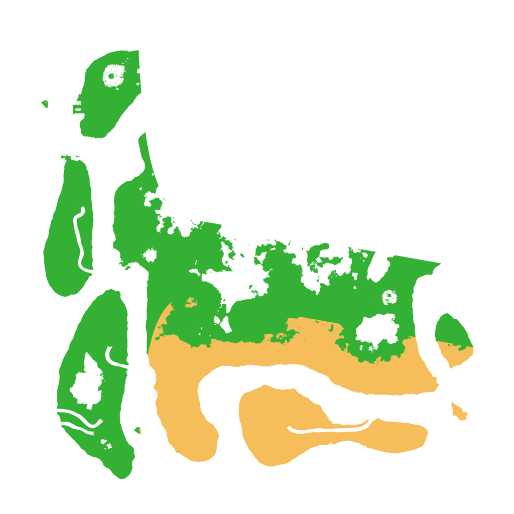 Biome Rust Map: Procedural Map, Size: 3500, Seed: 3993633