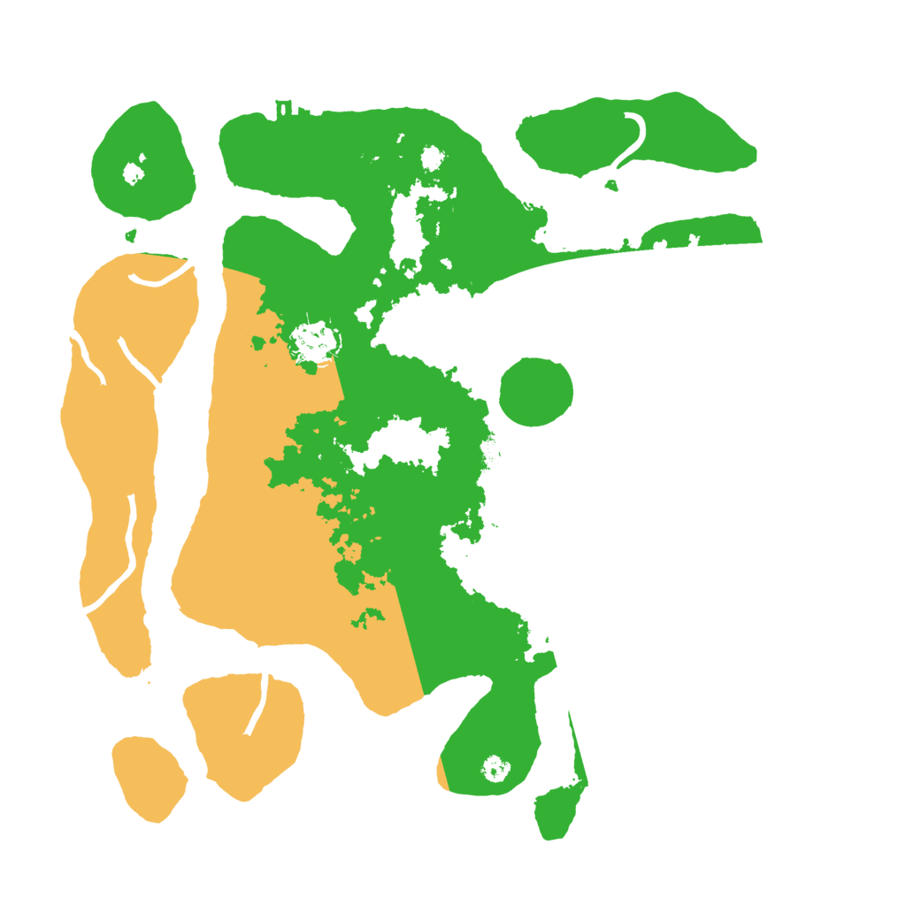 Biome Rust Map: Procedural Map, Size: 3500, Seed: 3856135