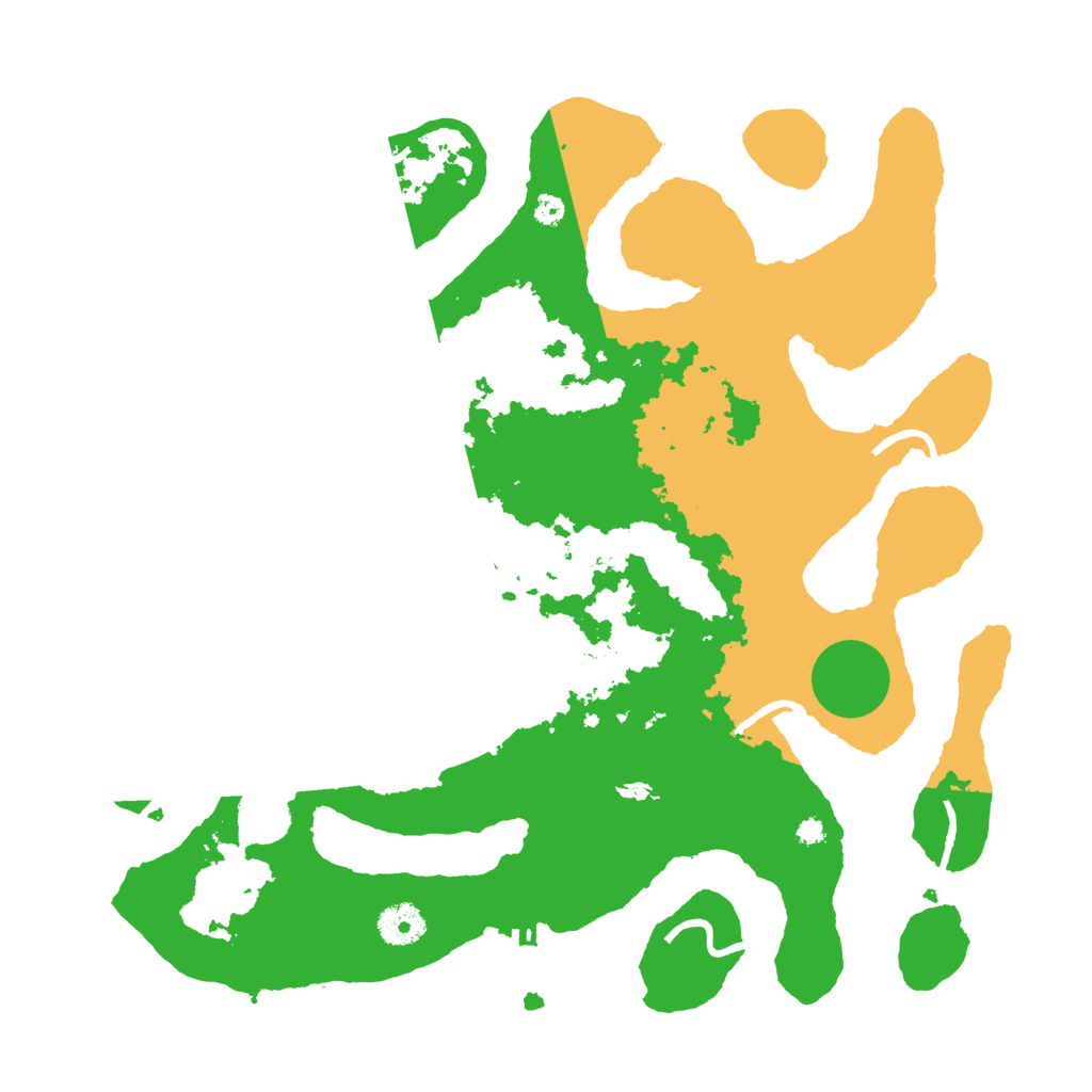 Biome Rust Map: Procedural Map, Size: 3700, Seed: 1952083