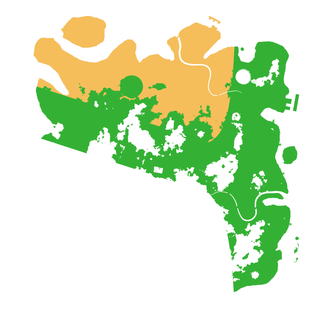 Biome Rust Map: Procedural Map, Size: 3800, Seed: 3004666