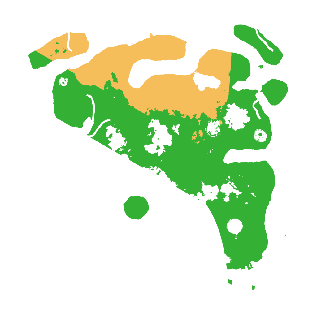 Biome Rust Map: Procedural Map, Size: 3700, Seed: 1596510