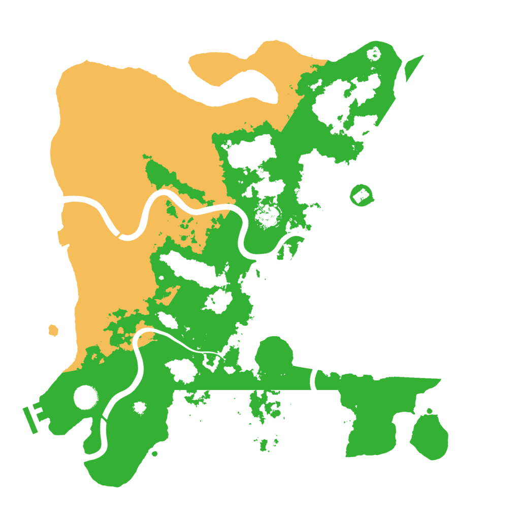 Biome Rust Map: Procedural Map, Size: 3800, Seed: 4818722