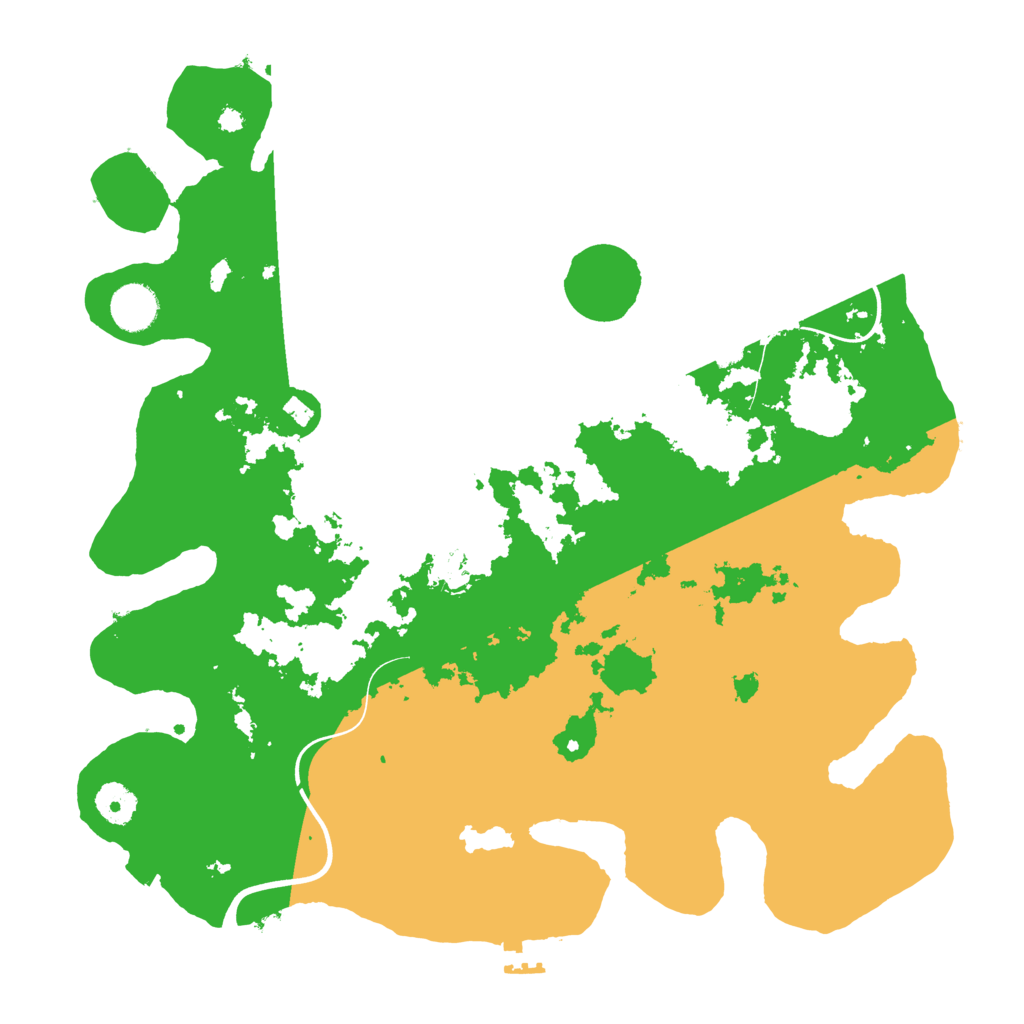 Biome Rust Map: Procedural Map, Size: 3800, Seed: 3936847
