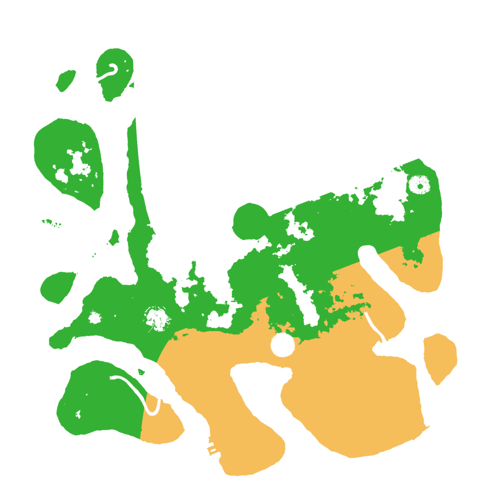 Biome Rust Map: Procedural Map, Size: 3700, Seed: 2977795