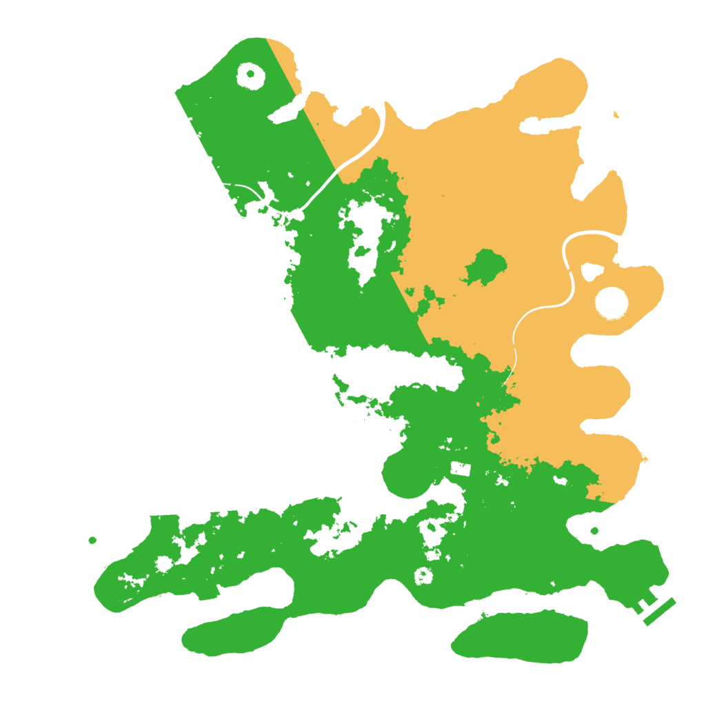 Biome Rust Map: Procedural Map, Size: 3800, Seed: 4362908