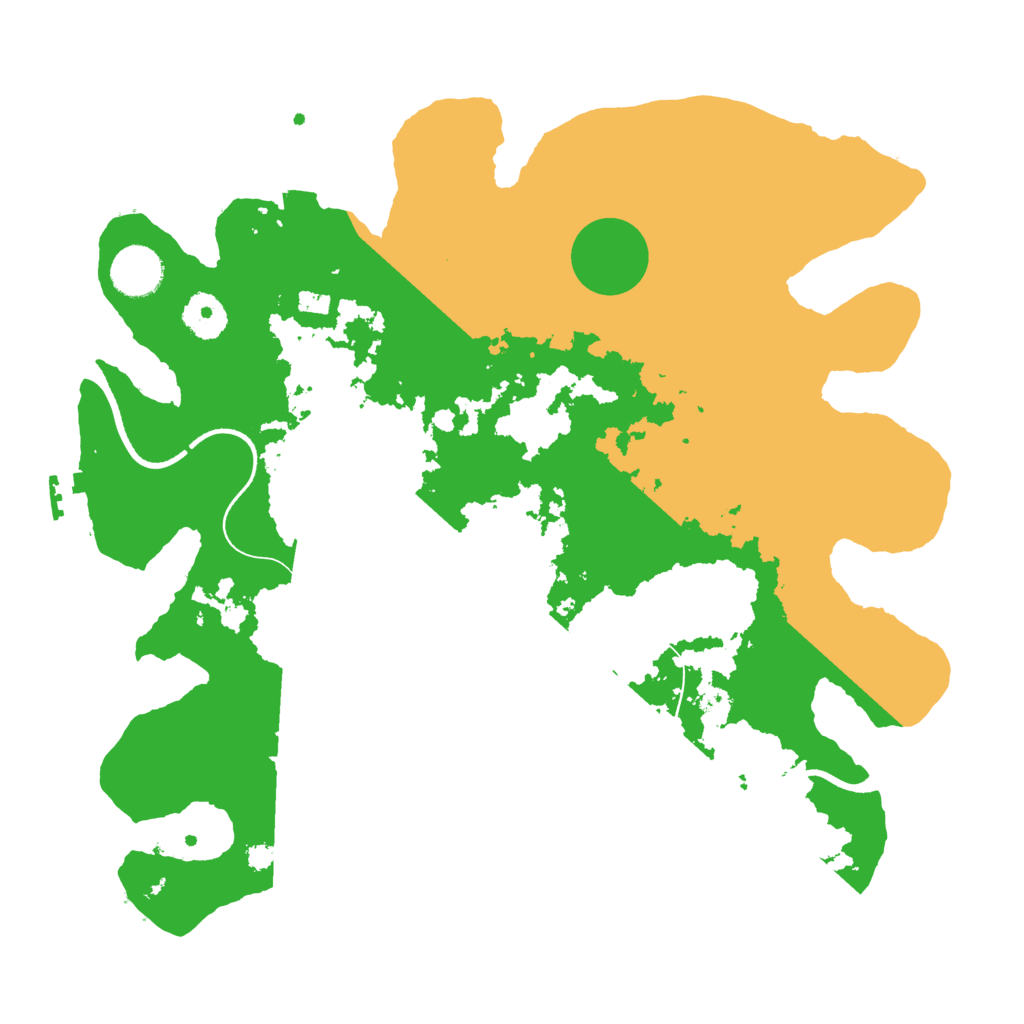 Biome Rust Map: Procedural Map, Size: 3500, Seed: 5432217