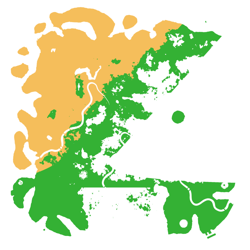 Biome Rust Map: Procedural Map, Size: 5500, Seed: 64123