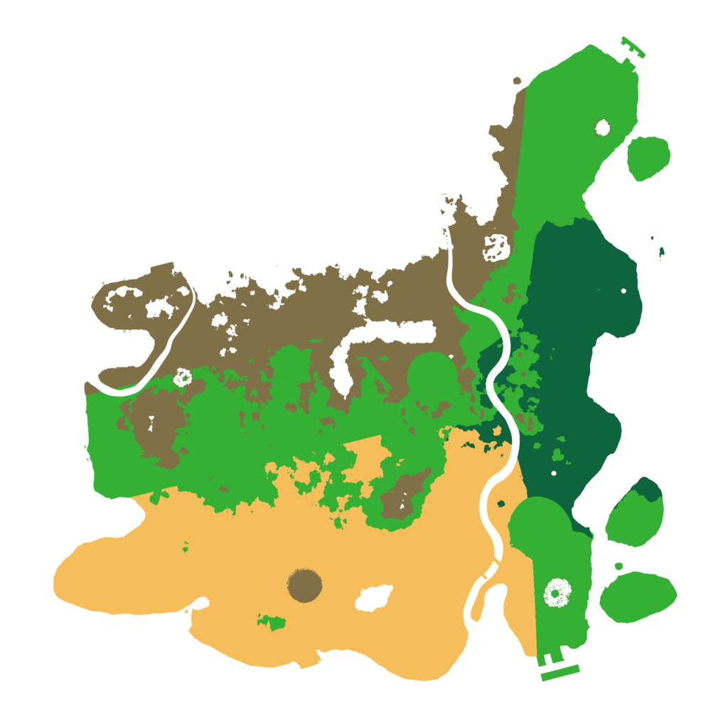 Biome Rust Map: Procedural Map, Size: 3800, Seed: 5422278