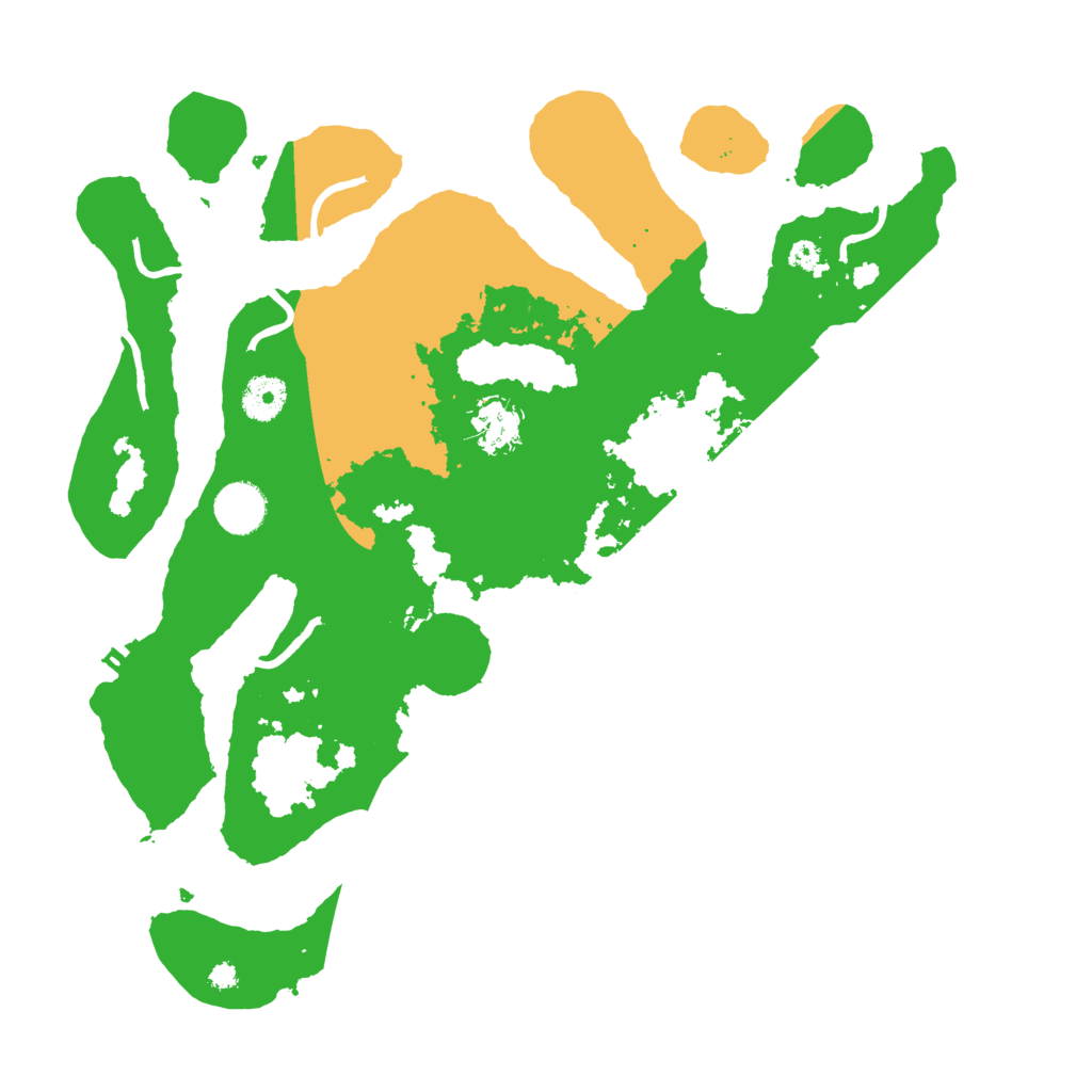 Biome Rust Map: Procedural Map, Size: 3700, Seed: 4867042