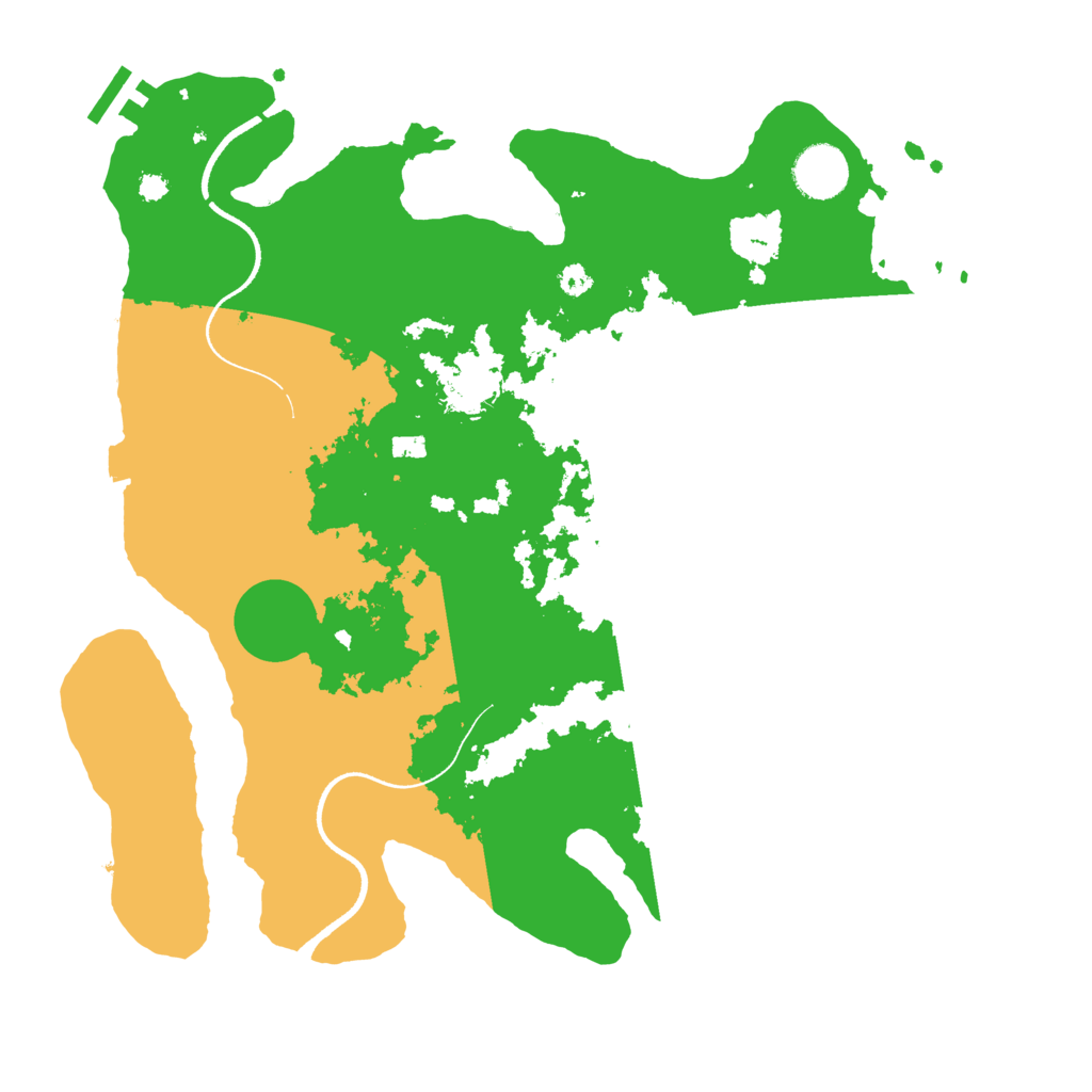 Biome Rust Map: Procedural Map, Size: 3500, Seed: 2445448