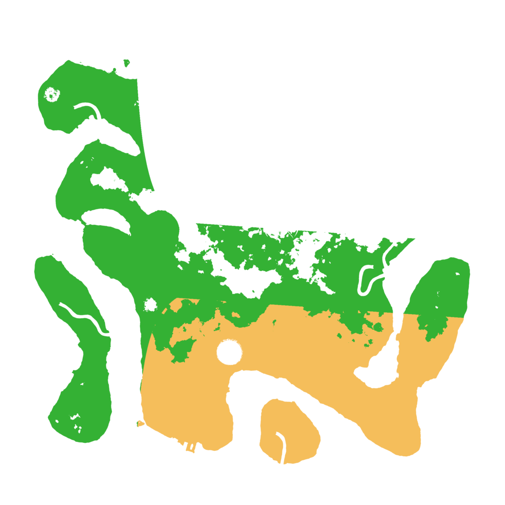 Biome Rust Map: Procedural Map, Size: 3500, Seed: 3580243