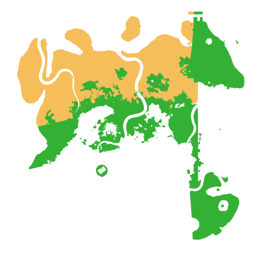 Biome Rust Map: Procedural Map, Size: 3700, Seed: 5608035
