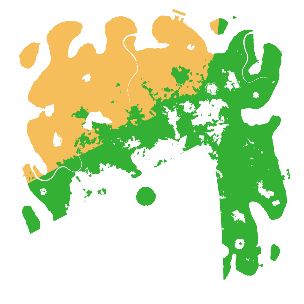 Biome Rust Map: Procedural Map, Size: 4500, Seed: 114514