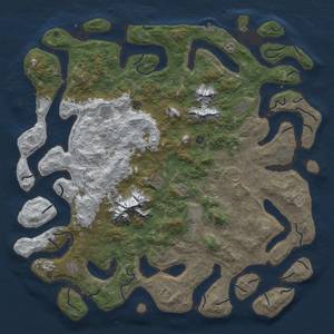 Thumbnail Rust Map: Procedural Map, Size: 6000, Seed: 1539364584, 20 Monuments