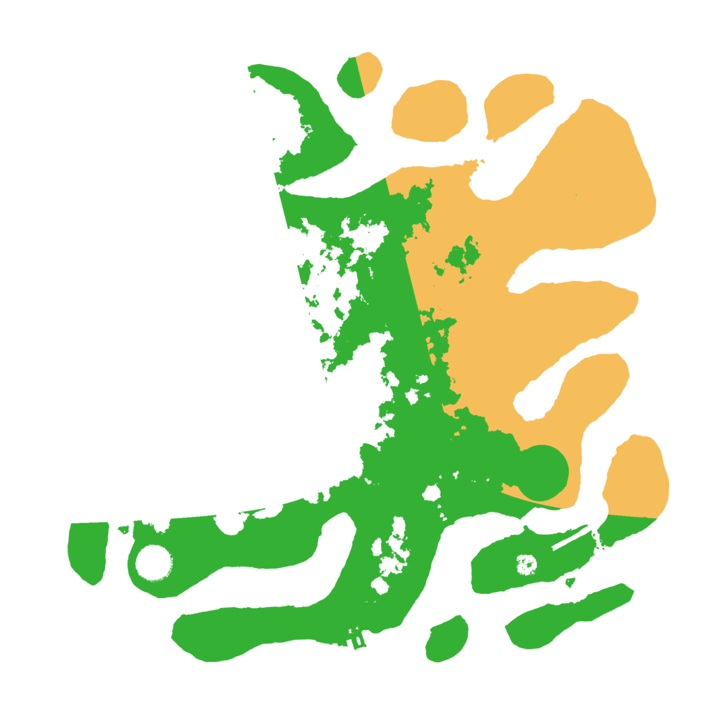 Biome Rust Map: Procedural Map, Size: 3500, Seed: 193662