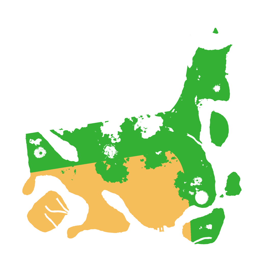 Biome Rust Map: Procedural Map, Size: 3500, Seed: 5810364