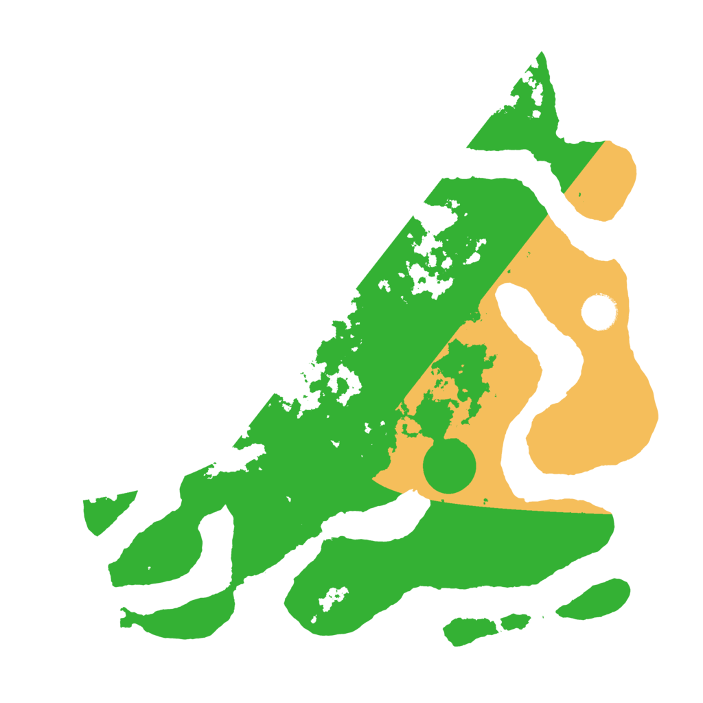 Biome Rust Map: Barren, Size: 3500, Seed: 5843259