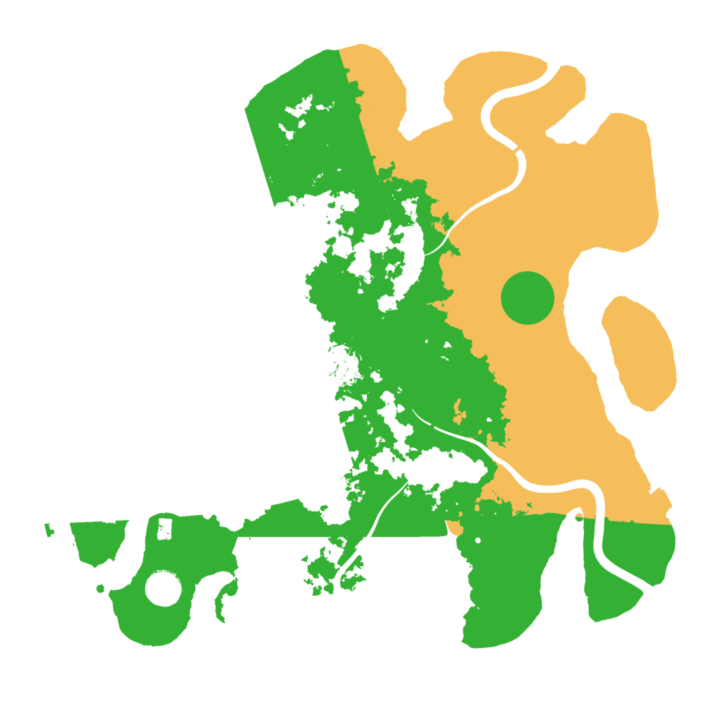 Biome Rust Map: Procedural Map, Size: 3550, Seed: 801951