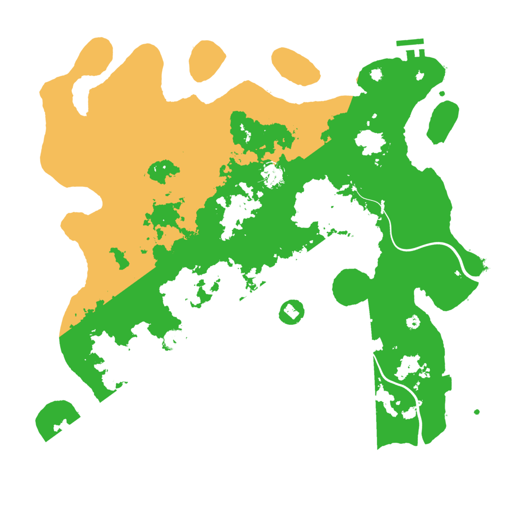 Biome Rust Map: Procedural Map, Size: 3800, Seed: 953134