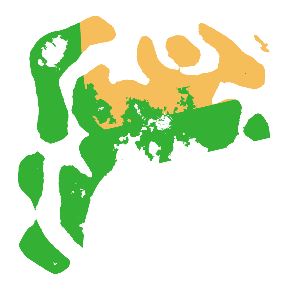 Biome Rust Map: Barren, Size: 3500, Seed: 2599421