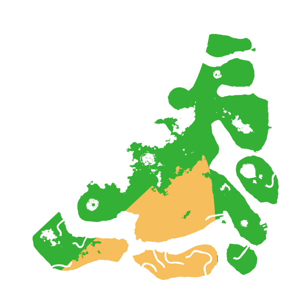 Biome Rust Map: Procedural Map, Size: 3700, Seed: 5112678