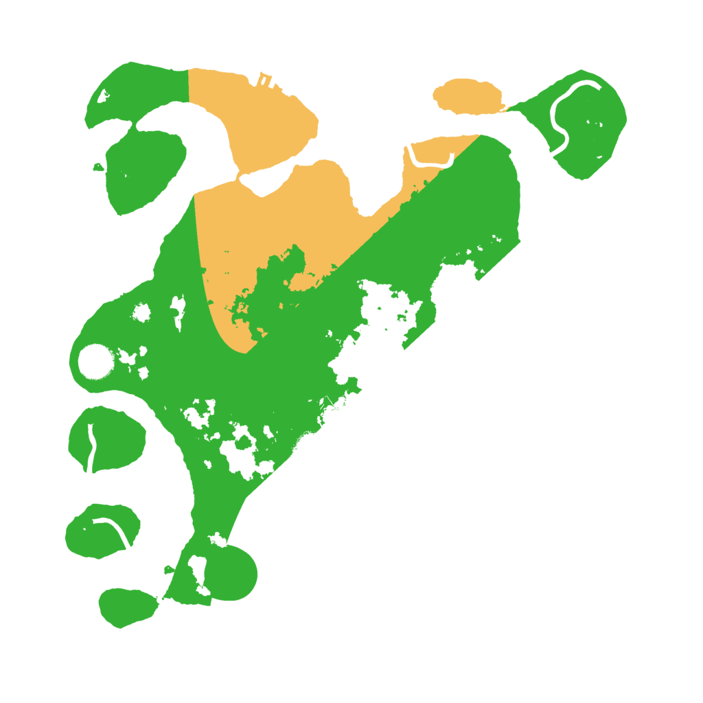 Biome Rust Map: Procedural Map, Size: 3500, Seed: 2484054