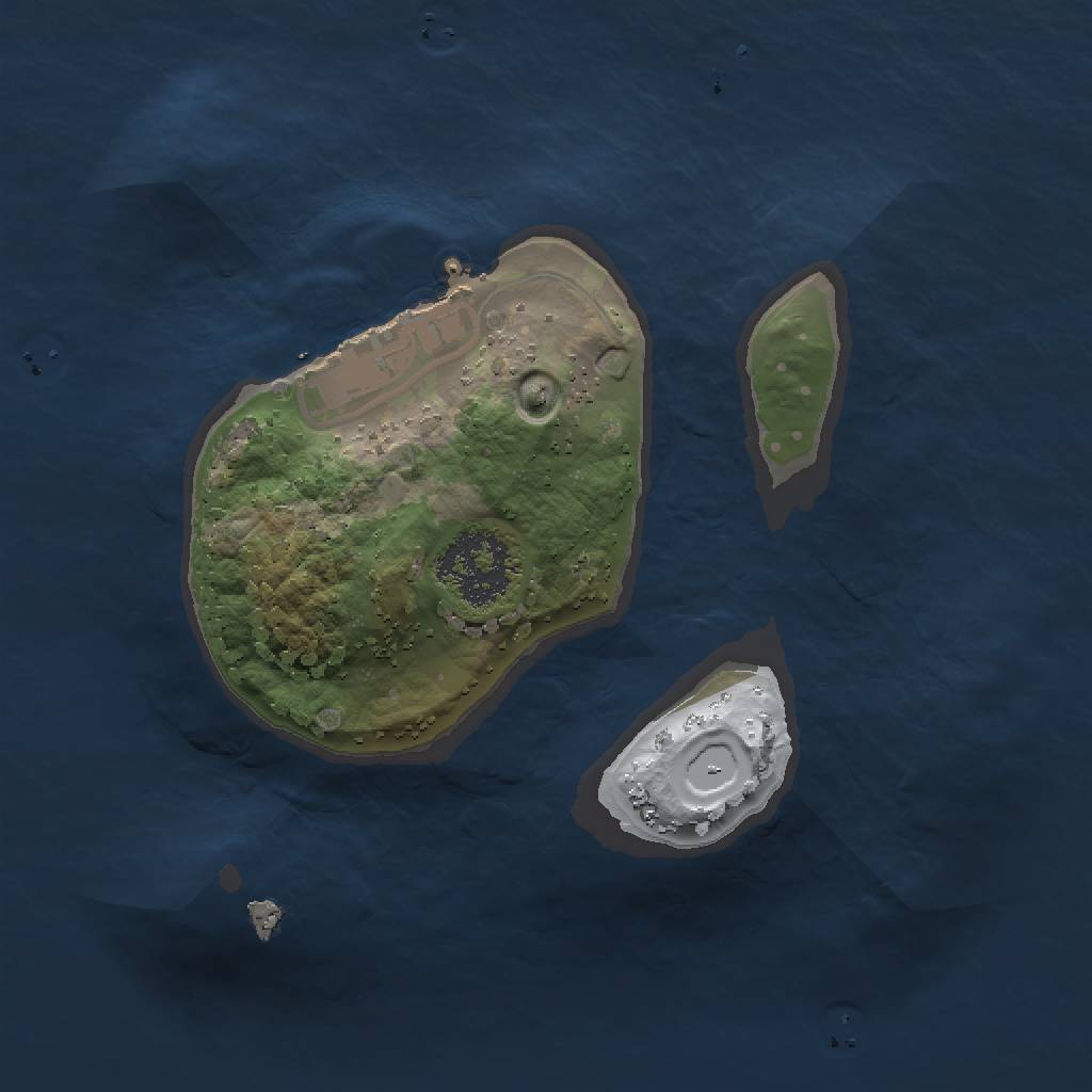 Rust Map: Procedural Map, Size: 1500, Seed: 687415, 5 Monuments