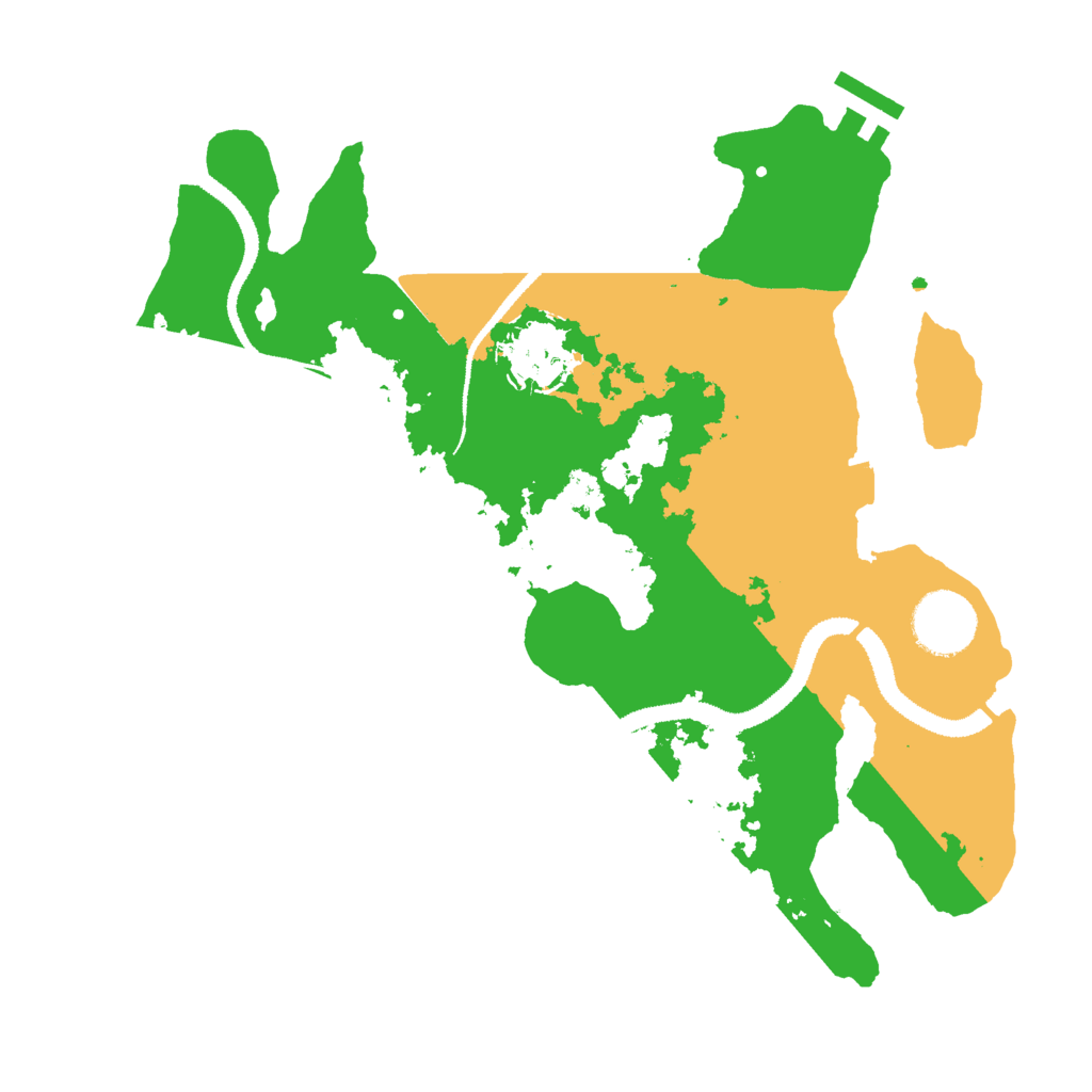 Biome Rust Map: Procedural Map, Size: 3000, Seed: 73755
