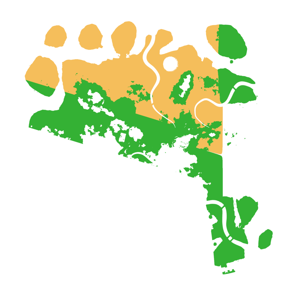 Biome Rust Map: Procedural Map, Size: 3550, Seed: 618831